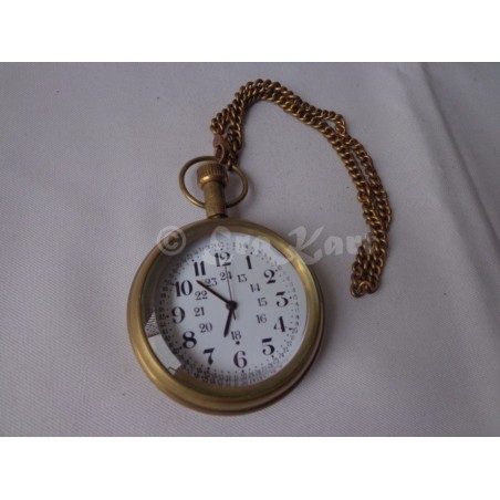 Antique Brass Pocket Watch