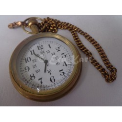 Antique Brass Pocket Watch