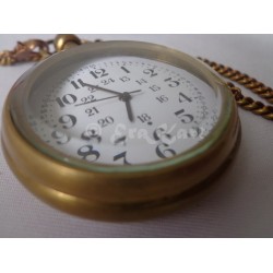 Antique Brass Pocket Watch
