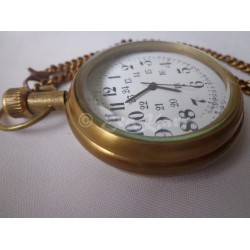 Antique Brass Pocket Watch