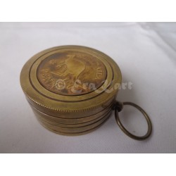 Brass Australia Penny Sundial Compass