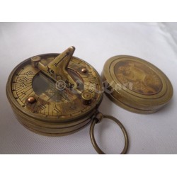 Brass Australia Penny Sundial Compass