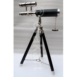 Brass Telescope double barrel chrome