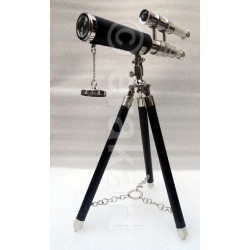 Brass Telescope double barrel chrome