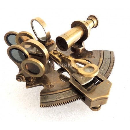 Antique Brass Sextant 3.5" 