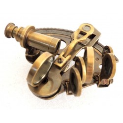 Antique Brass Sextant 3.5" 