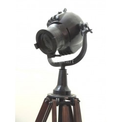 Antique Steel Tripod Spotlight Home & Office Decor