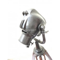 Antique Steel Tripod Spotlight Home & Office Decor