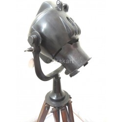 Antique Steel Tripod Spotlight Home & Office Decor