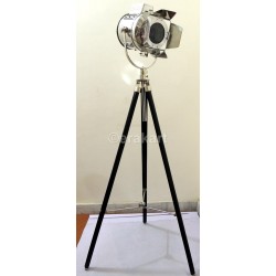 Wood Tripod Spot Light with Protective Metal