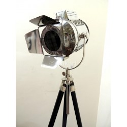 Wood Tripod Spot Light with Protective Metal
