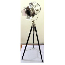 Wood Tripod Spot Light with Protective Metal