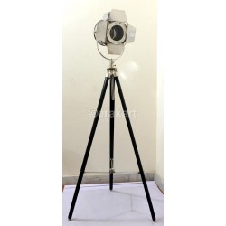 Wood Tripod Spot Light with Protective Metal