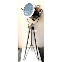 Deco Spot Search Light Chrome Nautical Tripod