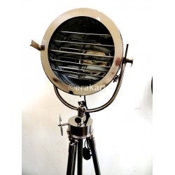 Deco Spot Search Light Chrome Nautical Tripod