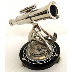 Survey Tool Transit Brass Alidade - Telescope Base Compass