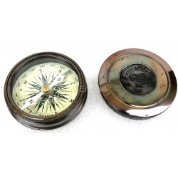 Antique Brass Pocket Compass