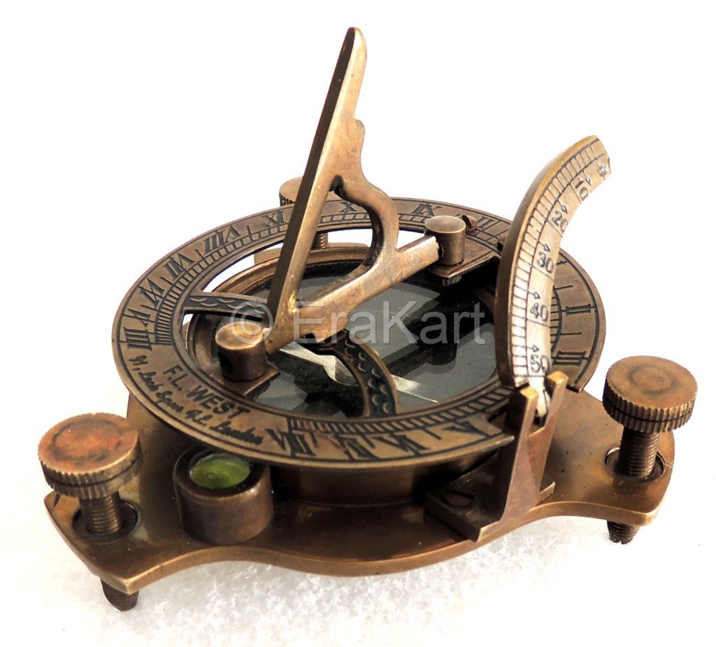 Buy Antique Brass Sundial Ship Compass Nautical Online at ..
