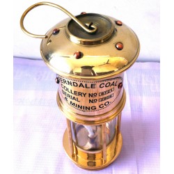 Polished Brass Vintage Nautical Minor Ship Lantern Maritime Miners Oil Lamp 