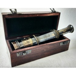 Antique Brass Telescope