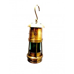 Brass Miner Lamp T Light Lantern white