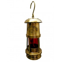 Antique Brass Miner lantern