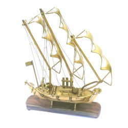 Brass Pirate war ship Model