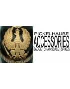 Pickelhaube accessories Front plate Badge Wapen Cockade Spike Chin Scale Chain Strap for SALE 