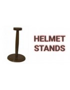 Helmets stands | Wooden Display Stands | Metal helmet stand by Erakart