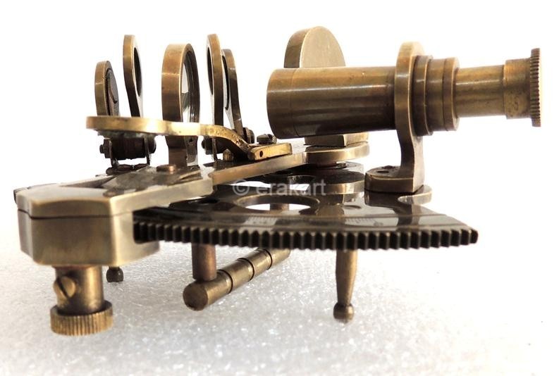 Antique Brass Sextant 3.5"  - view 3