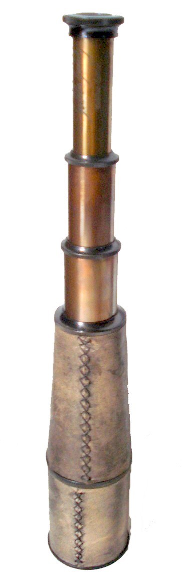 Antique Brass Telescope ~ Pirate Spyglass Nautical 28"