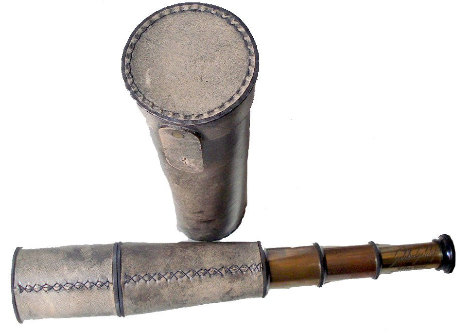 Antique Brass Telescope ~ Pirate Spyglass Nautical 28" - view 2