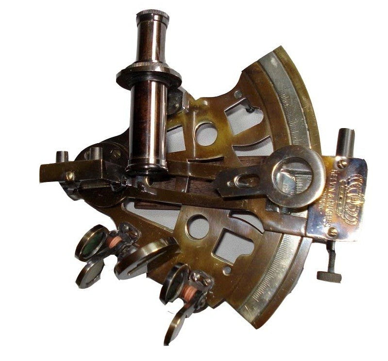  Antique Brass Vintage Sextant - Navigation Tool - view 2