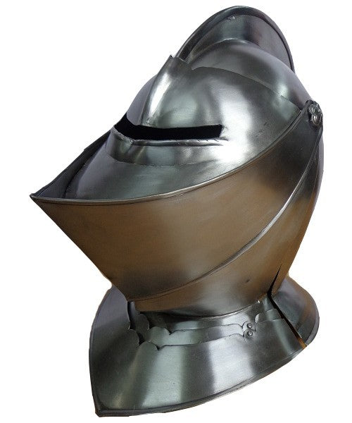 Antique Close Knight Steel Helmet