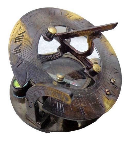 Antique Look Nautical Sundial Compass