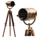 Antique Searchlight Studio Spotlight Floor Lamp