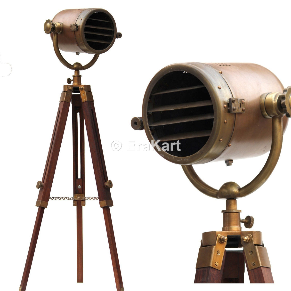 Antique Searchlight Studio Spotlight Floor Lamp