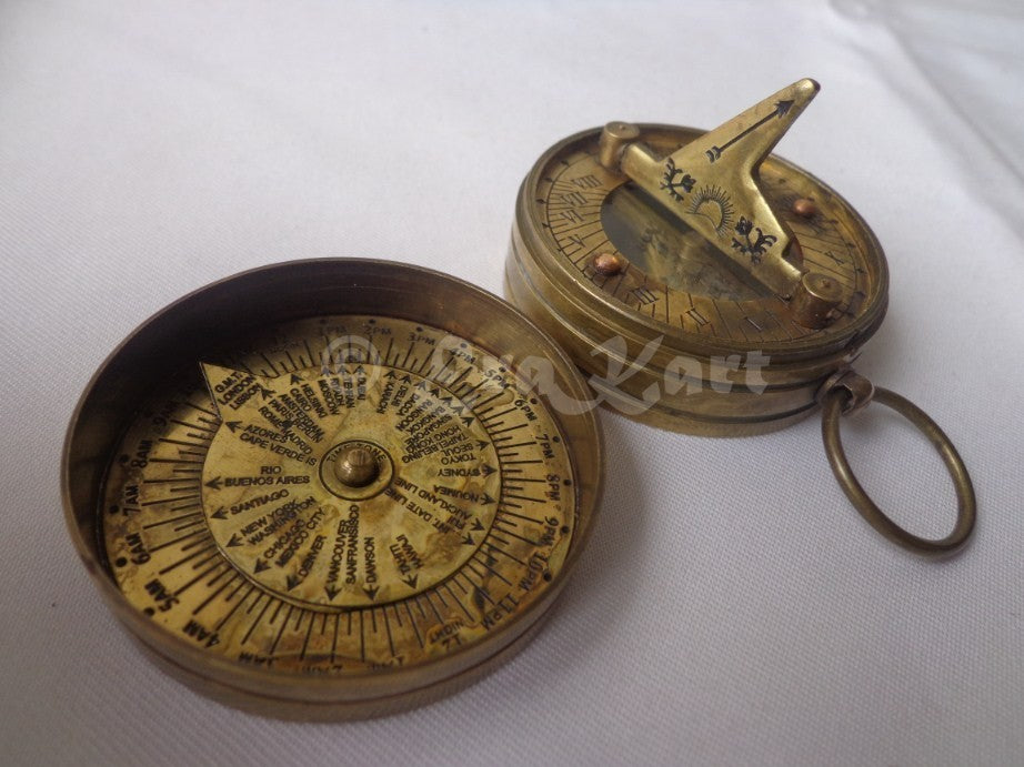 Brass Australia Penny Sundial Compass - view 4