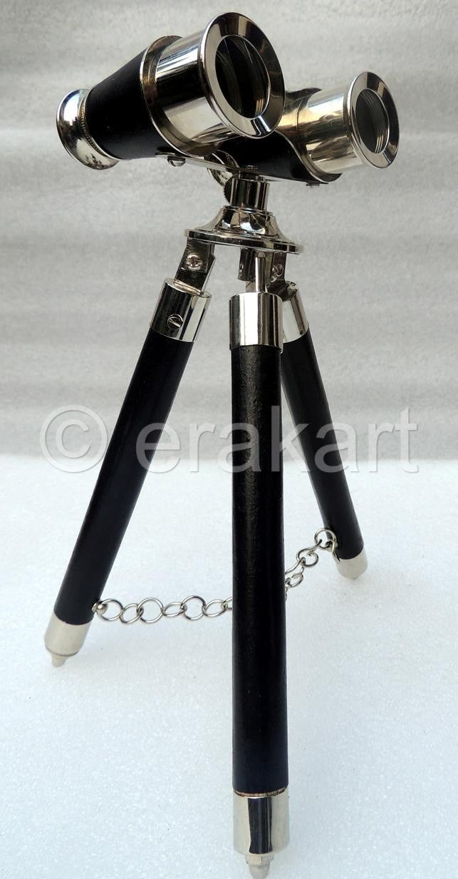 Brass Binocular in Chrome finish - view 3