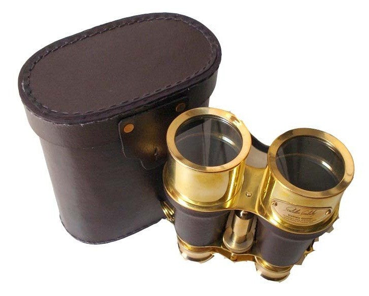Brass Binocular Telescope With Polish Finish