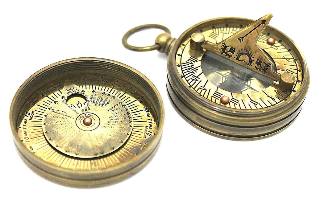 Brass Dollond London Sundial Compass - view 4