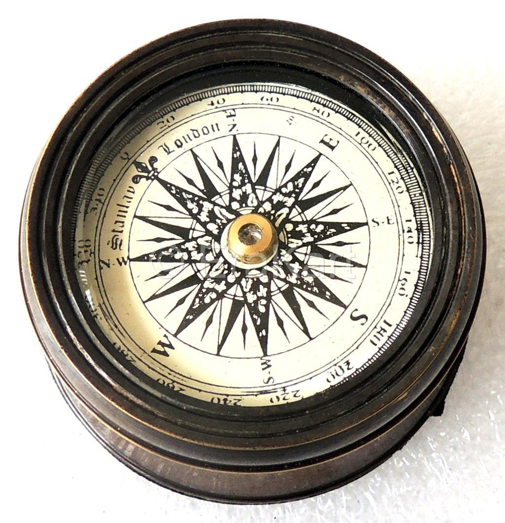 Brass Magnetic Compass - view 2