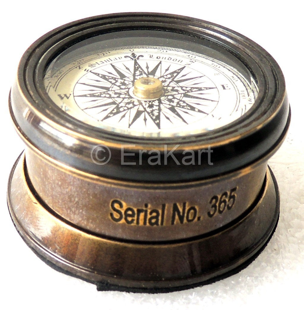 Brass Magnetic Compass - view 3