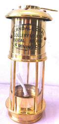BRASS NAUTICAL SHIP LAMP OR COAL MINER LANTERN