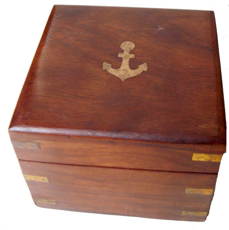 Brass Navigation Ship Sailing Gimbaled Compass - view 3