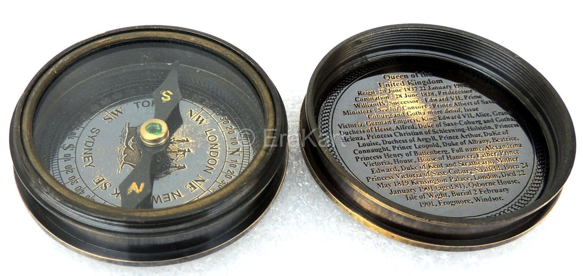 Brass Queen Victoria Compass - view 2