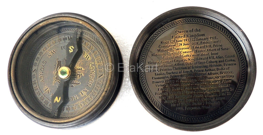 Brass Queen Victoria Compass