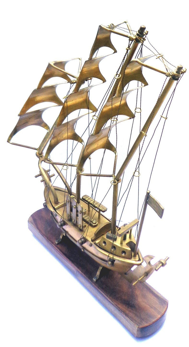 Brass Ship Model - view 3