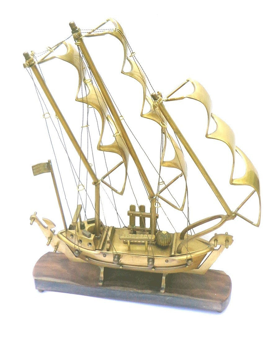 Brass Ship Model - view 2