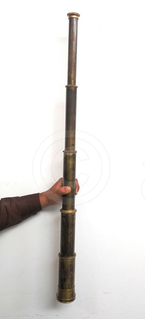 Brass Telescope 1818 East India Company Spyglass 32" Scope - view 5